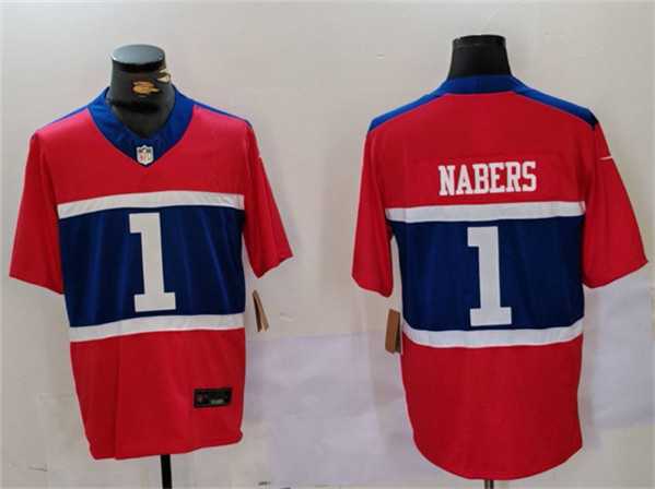 Men's New York Giants #1 Malik Nabers Red 2024 F.U.S.E. Vapor Untouchable Limited Football Stitched Jersey,We sell and wholesale Men's New York Giants #1 Malik Nabers Red 2024 F.U.S.E. Vapor Untouchable Limited Football Stitched Jersey on line form chian!
